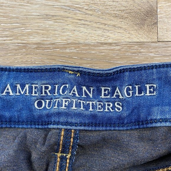 AMERICAN EAGLE Jegging Super Super Stretch Blue Denim Jeans Women's Size 2 - Picture 7 of 11